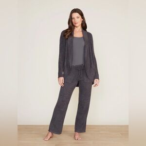 BAREFOOT DREAMS Cozychic Lite Circle Cardigan Grey Carbon